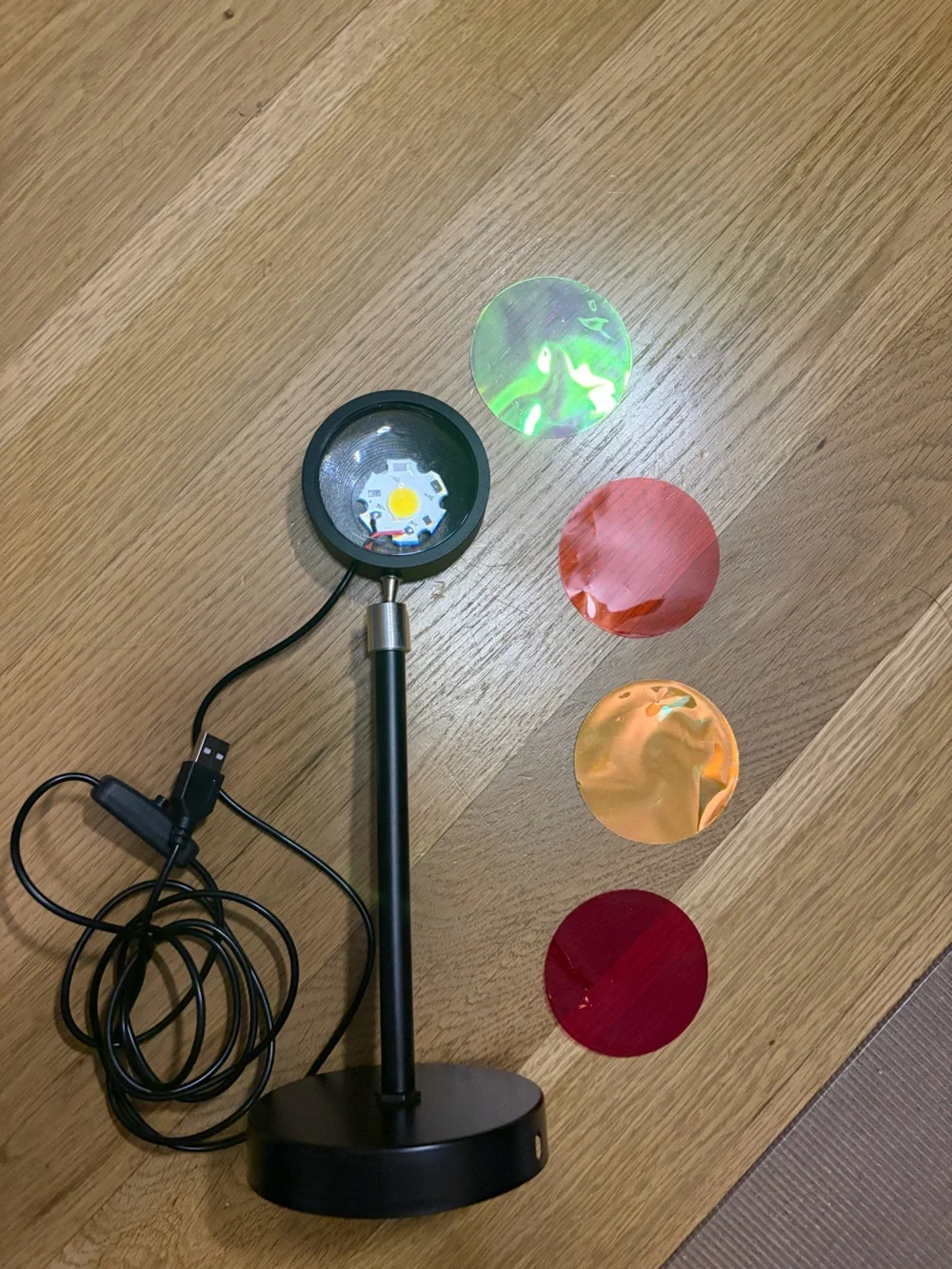 Multicolor sunset lamp